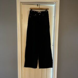 Levi's Black Denim with Brown Leather Patch